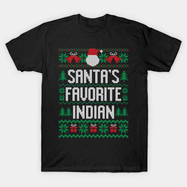 Santa's Favorite Indian T-Shirt by Saulene